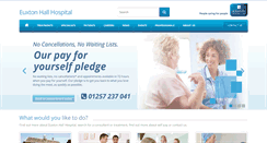 Desktop Screenshot of euxtonhallhospital.co.uk